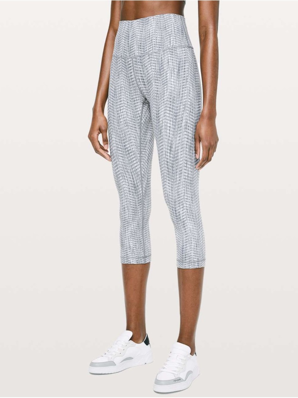 Lululemon Wunder Under Crop (High-Rise) Full-On Luon 21" -Arrow Jacquard Legging